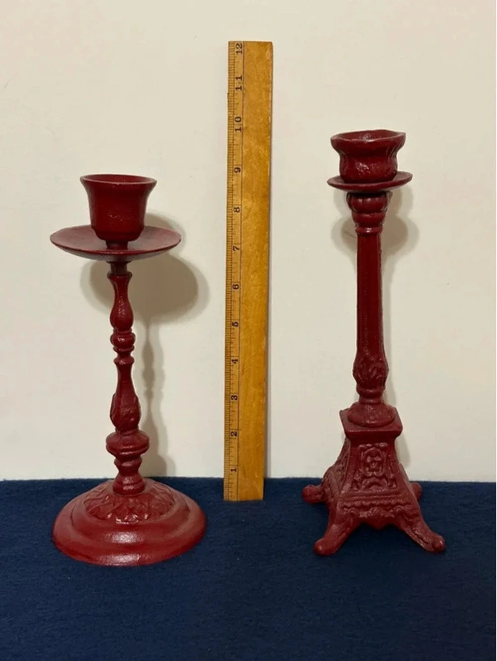Vintage Cast-iron Candlestick Holders